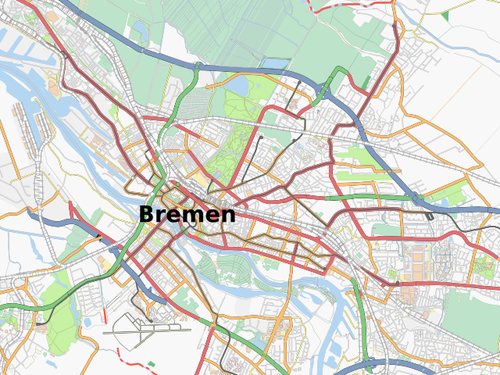 Free map of Bremen