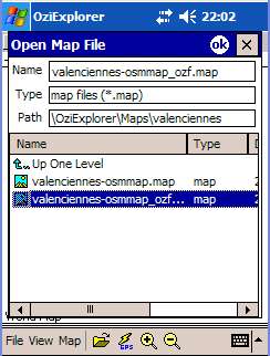OziCE openmap select map.jpg