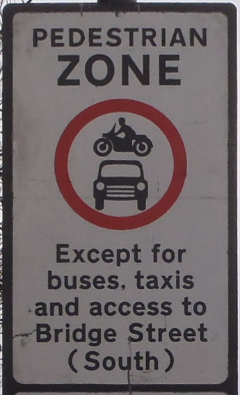 File:Bridge Street, Cambridge pedestrian zone sign.jpg