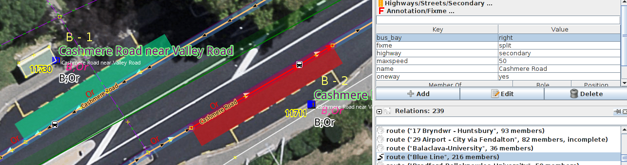 Add bus_bay=left (left hand traffic) and stop_position nodes on highway. This is entirely optional.