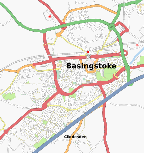 Map of Basingstoke, Jun 2008