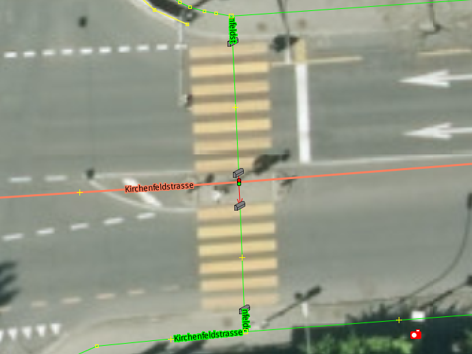 File:Pedestrian crossing with refuge island - JOSM.png