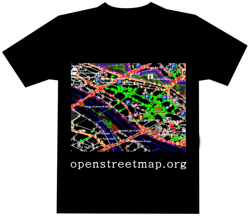 OSM shirt map snippet Bremen