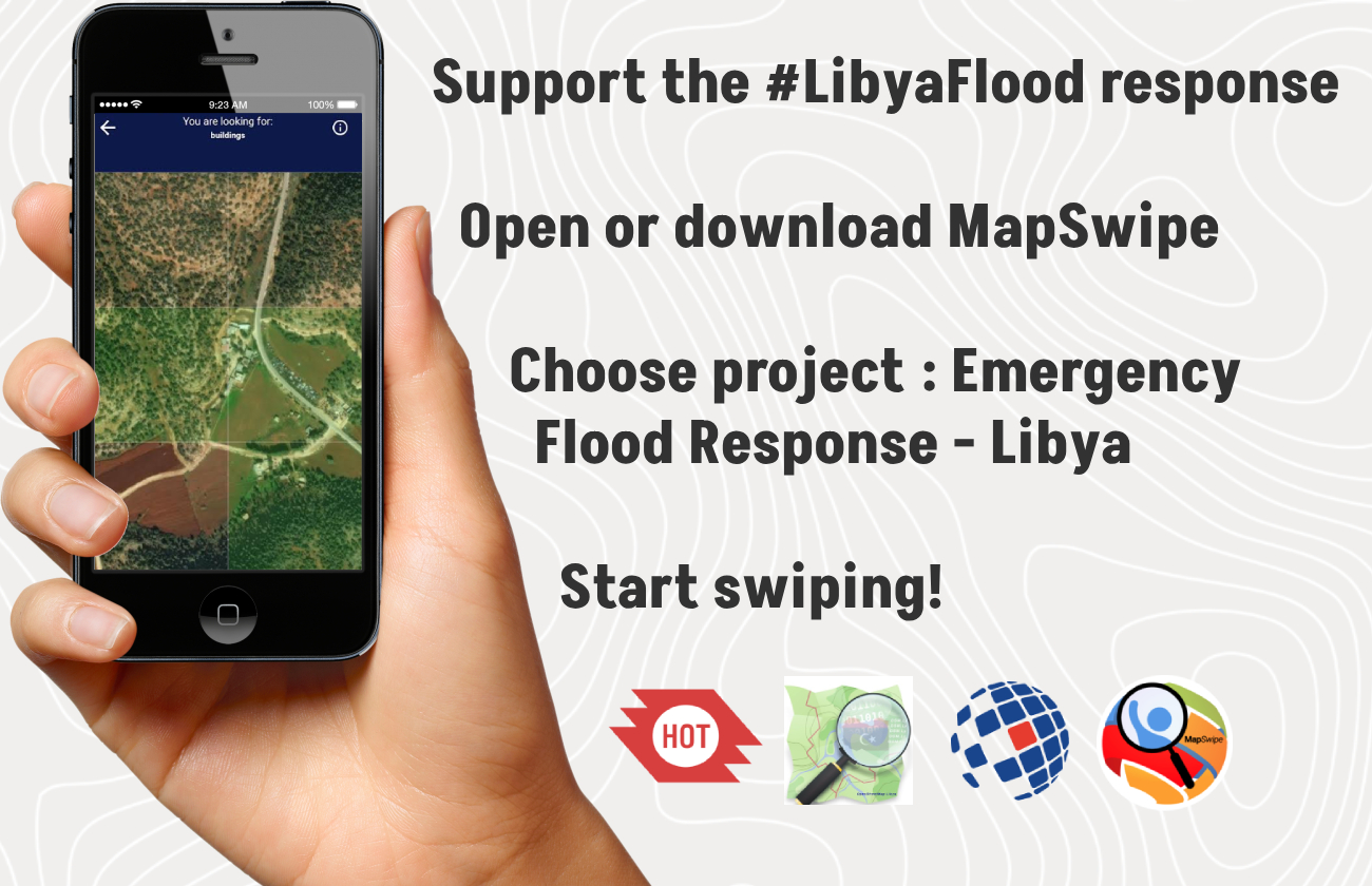 Support the Libya Floods MapSwipe campaign