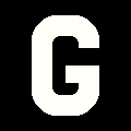 File:Weisses G auf schwarzem rechteck.png
