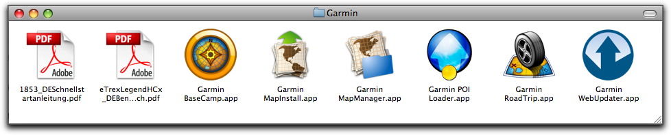 Garmin-Software für den Mac