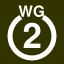 File:White 2 in white circle with WG above.png