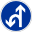 File:Only straight on or u turn left.png