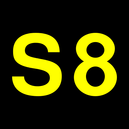 File:S8 black yellow.svg