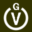 File:White V in white circle with G above.svg