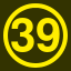 File:Yellow 39 in yellow circle.svg