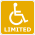 wheelchair limited pictogram