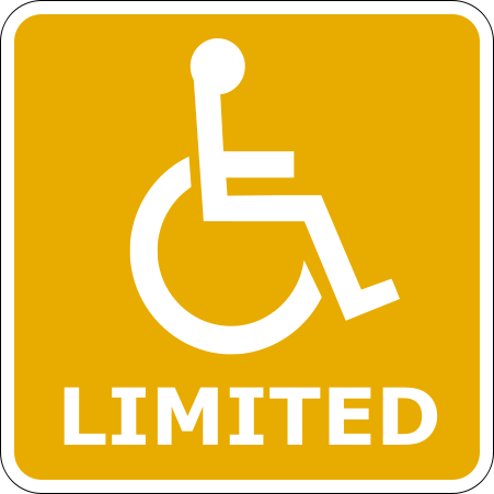 File:Wheelchair sign limited.svg