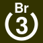 File:White 3 in white circle with Br above.svg