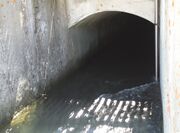 Direct outlet of a flooded tunnel