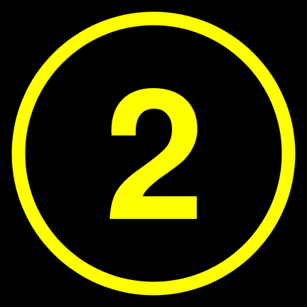 File:2 black yellow-round.svg