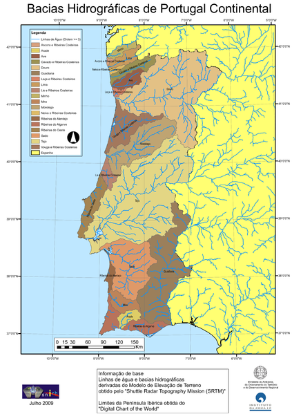 File:Bacias Hidrográficas de Portugal Continental.png