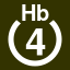 File:White 4 in white circle with Hb above.svg
