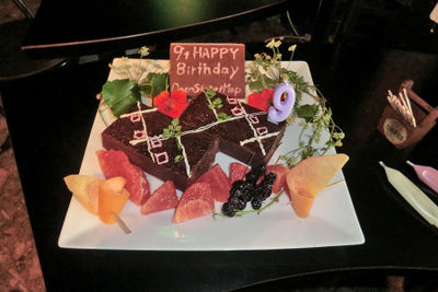 A fruity OSM 9th birthday cake