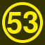 File:Yellow 53 in yellow circle.svg