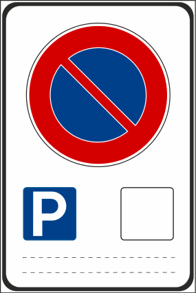 File:Italian traffic signs - sosta consentita a particolari categorie.svg