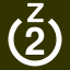 File:White 2 in white circle with Z above.svg