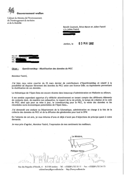 File:Réponse Cabinet Henry Demande de Libération de Données Region Wallonne.png