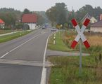 railway=level_crossing crossing:barrier=no crossing:saltire=yes