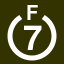 File:White 7 in white circle with F above.svg