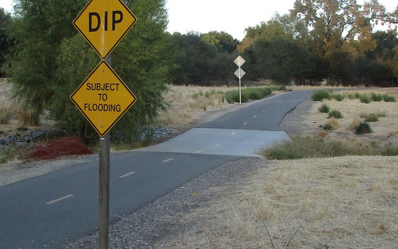 File:Bike path dip swale.jpg