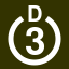 File:White 3 in white circle with D above.svg