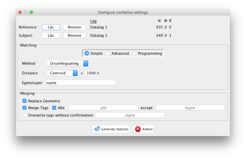 Configure conflation settings for SSR