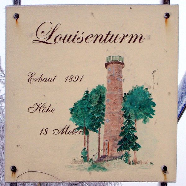 File:2014 Tafel des Luisenturmes auf dem Geisingberg in Altenberg.jpg
