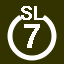 File:White 7 in white circle with SL above.svg