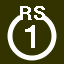 File:White 1 in white circle with RS above.svg
