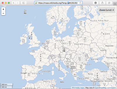 WikiMedia Internationalised Maps - Europe in Japanese.png