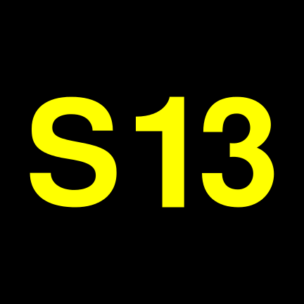 File:S13 black yellow.svg