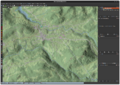Elevation visualization: Hillshade on OSM standard map