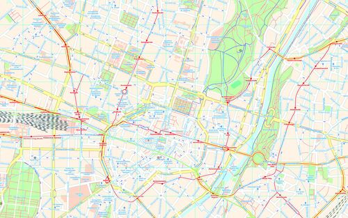 Munich City map developed with Maperitive