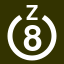 File:White 8 in white circle with Z above.svg