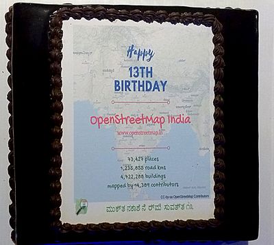 OpenStreetMap 13th birthday celebrations bengaluru.jpg