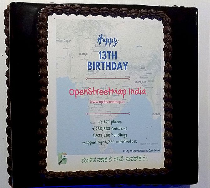 File:OpenStreetMap 13th birthday celebrations bengaluru.jpg
