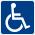 wheelchair yes pictogram