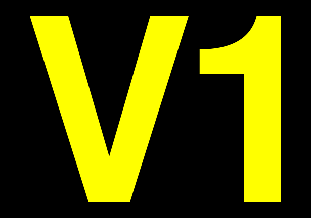 File:V1 black yellow.svg