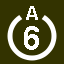 File:White 6 in white circle with A above.svg