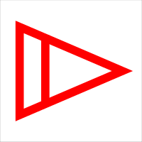 File:Red triangle on white.svg