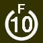 File:White 10 in white circle with F above.svg