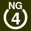 File:White 4 in white circle with NG above.svg