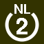 File:White 2 in white circle with NL above.svg