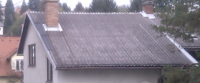 Roof with eternit